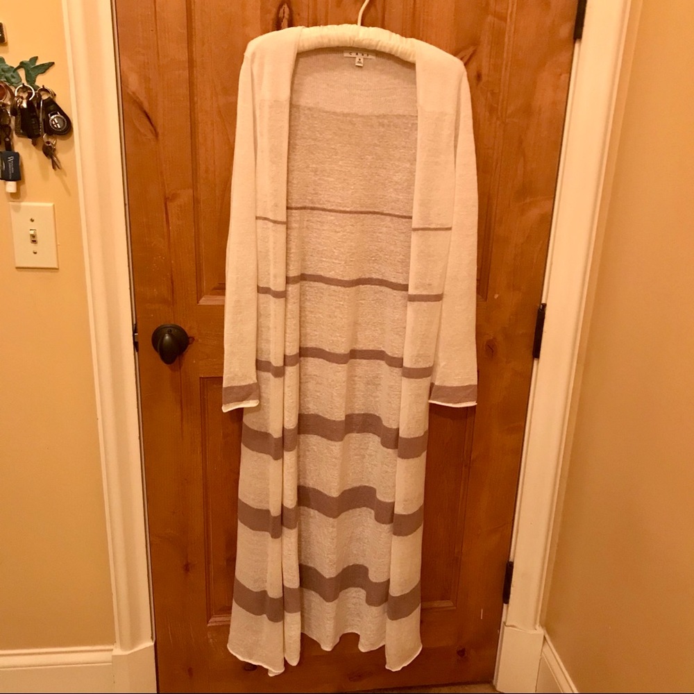 CAbi Ankle Length Sweater Duster
